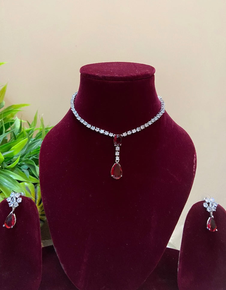 AD studded Necklace set