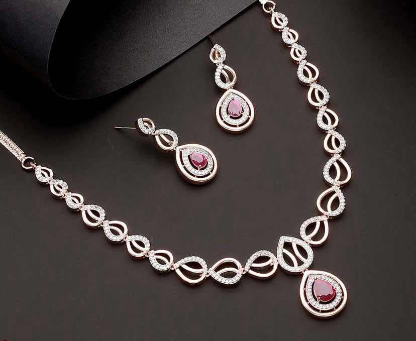 Ruhi AD Necklace Set