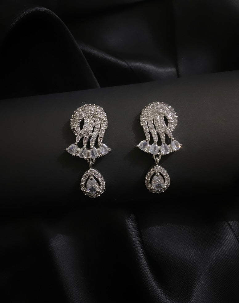 american diamond earrings