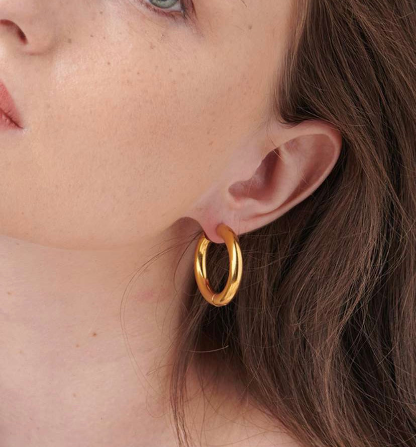 gold plated Bali earrings