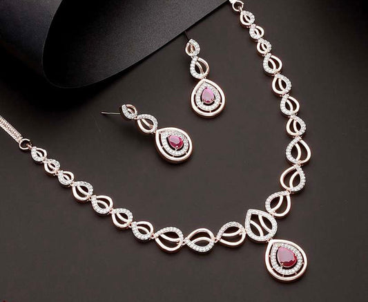 Ruhi AD Necklace Set