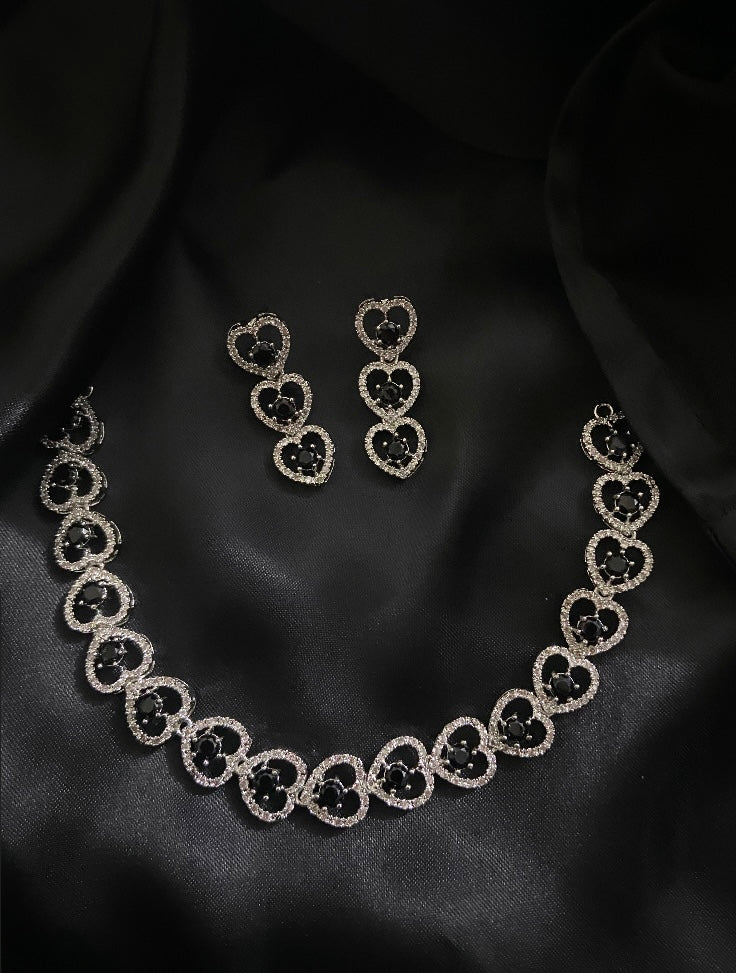 AD Necklace set (Black)