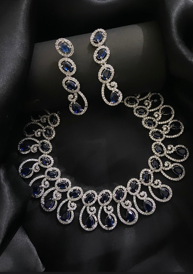 american diamond necklace set