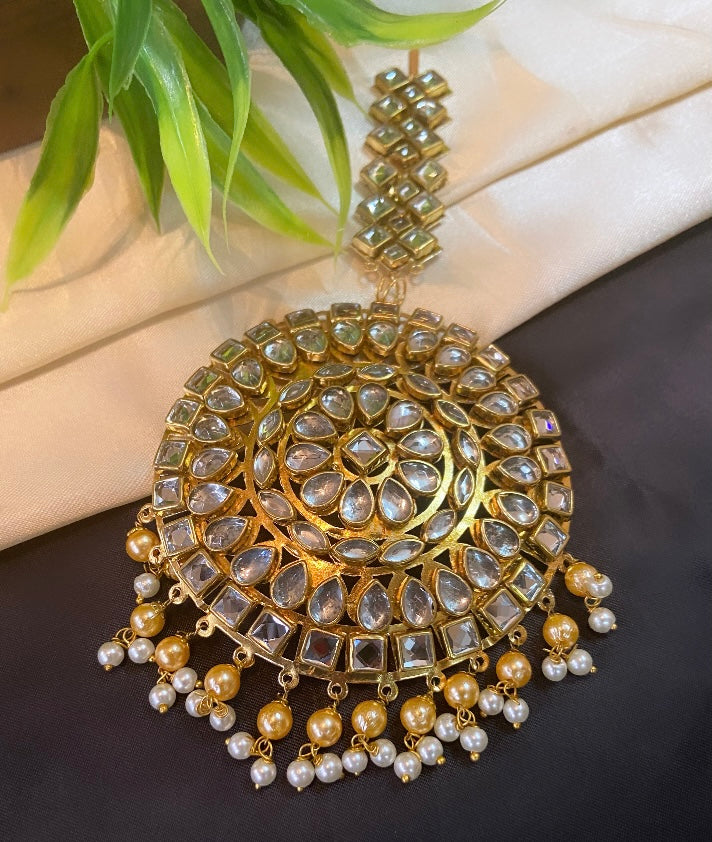 Kundan Big size Maangtikka