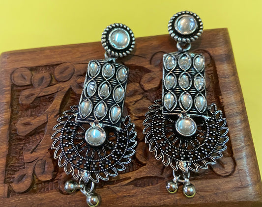 Rimzhim Oxidised Earrings