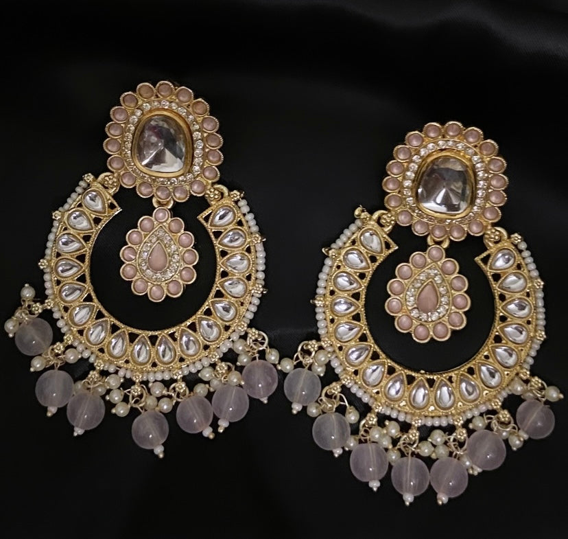 Preet GOLD Plated Pearl beaded Earrings