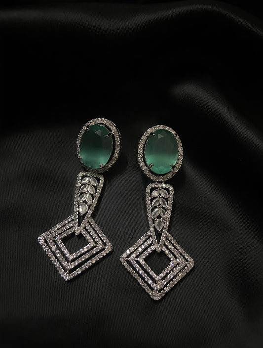 Reet AD Earrings(Mint Green)