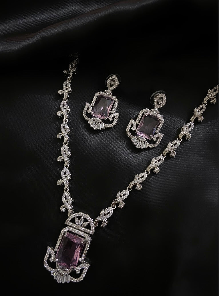 american diamond necklace set