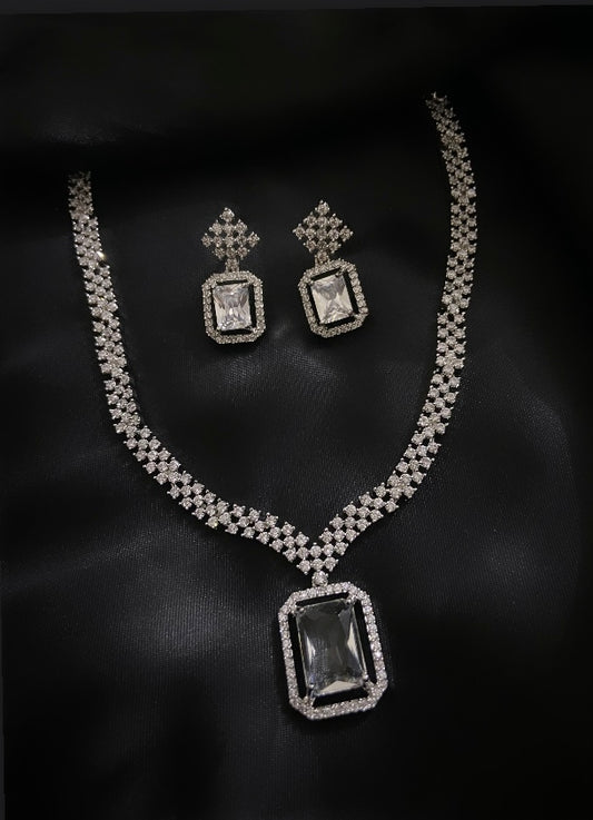 american diamond necklace set