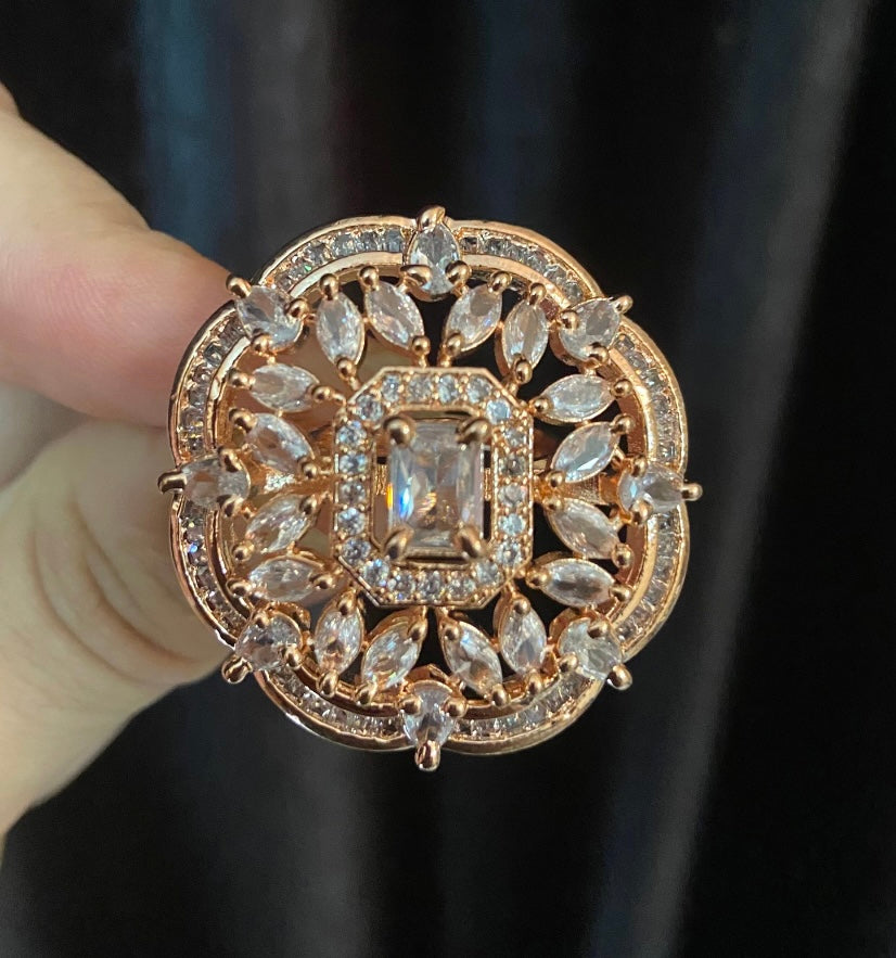 rose gold ad ring